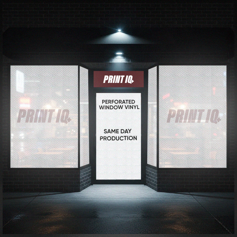 PERFORATED WINDOW VINYL - ONE WAY VISION -- BEST PRICE GUARANTEE!